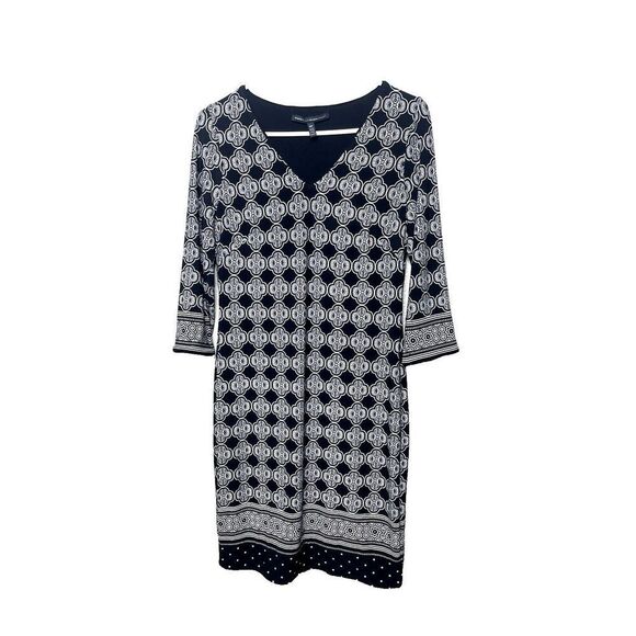 White House Black Market Sz M P Stretch Reversible Sheath 2 Dresses Petite WHBM - Picture 1 of 16